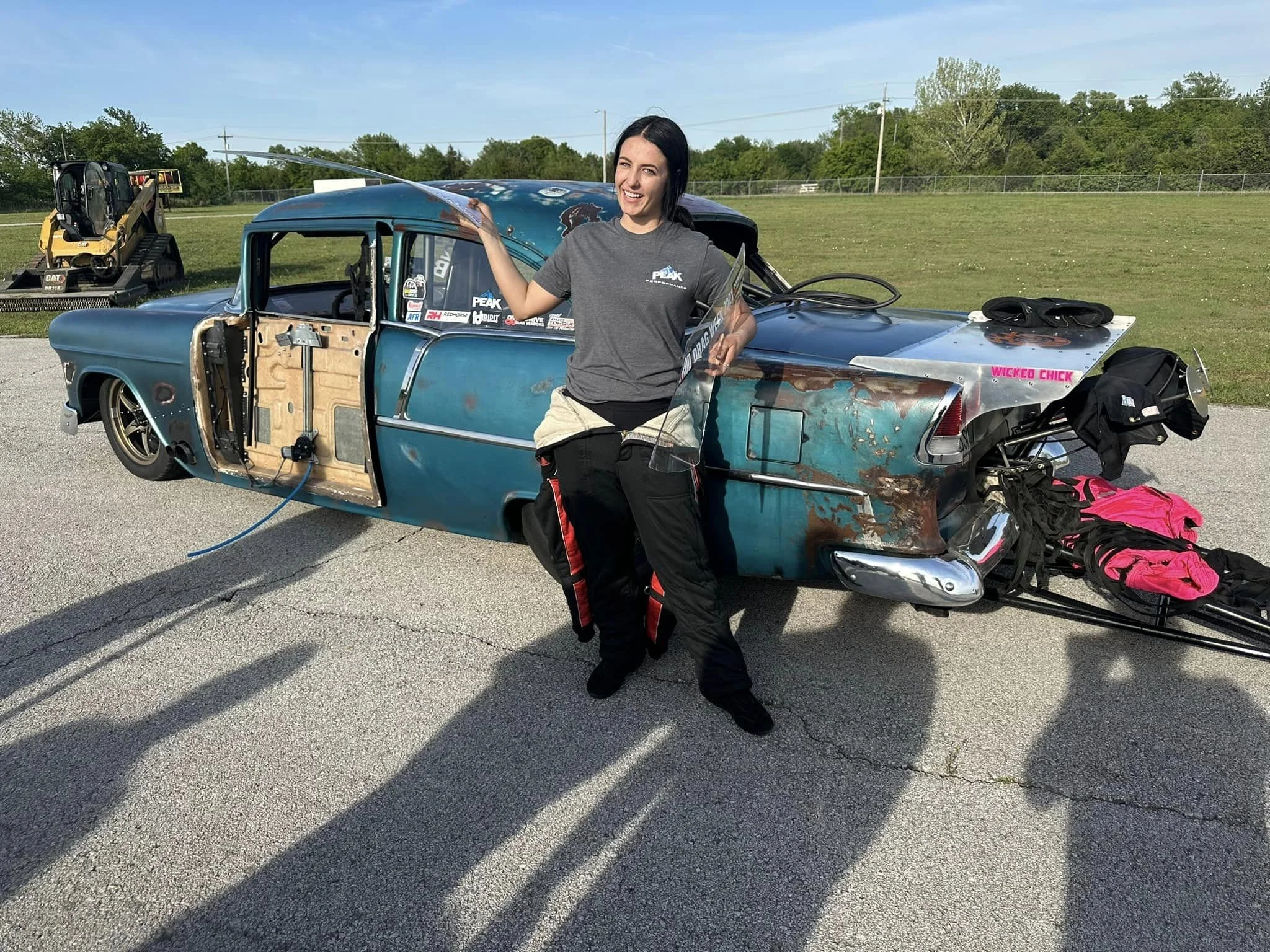 Alex Taylor's '55 Chevy Blows Its Doors Off On 212 MPH Blast in